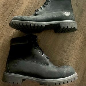 Mens Black Timberland Boots Size 11